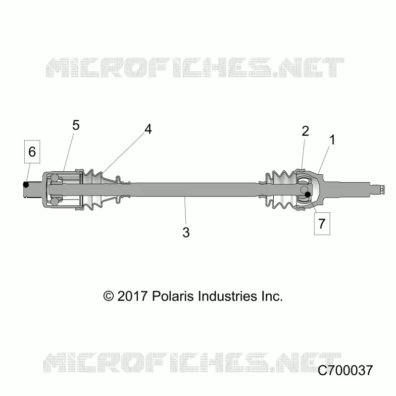 SYSTEME DE TRANSMISSION, REAR HALF SHAFT