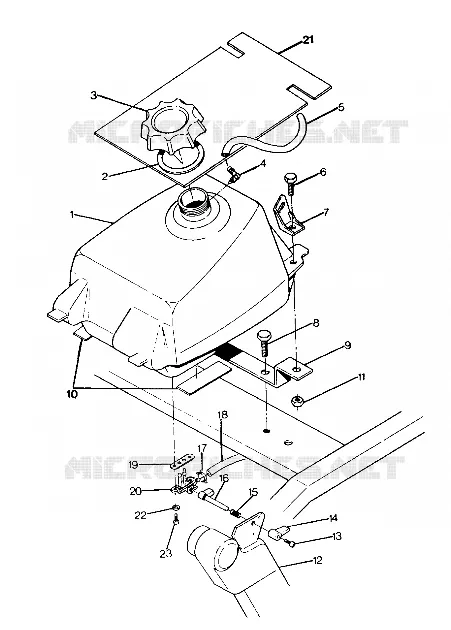 RESERVOIR A CARBURANT 250 4x6 / W928627 (4922902290004A)