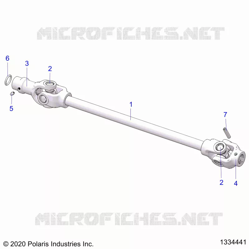 SYSTÃˆME DE TRANSMISSION, FRONT PROP SHAFT