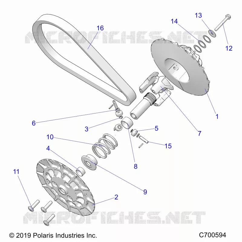 SYSTÃˆME DE TRANSMISSION, SECONDARY CLUTCH