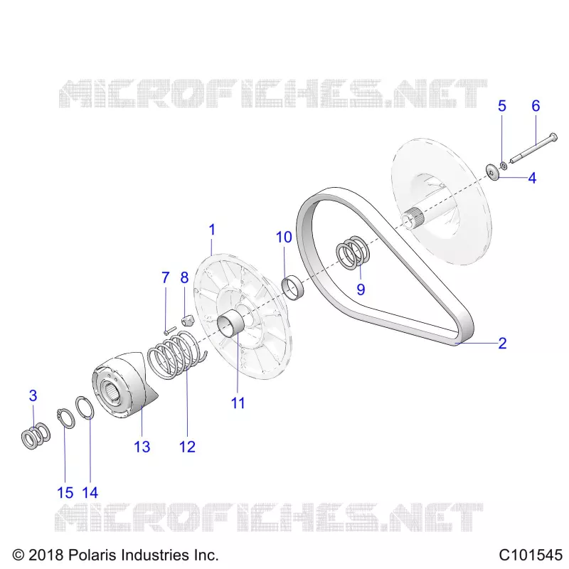 SYSTEME DE TRANSMISSION, SECONDARY CLUTCH