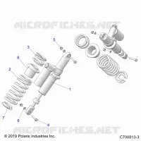 SUSPENSION, REAR SUPPORT AMORTISSEUR 