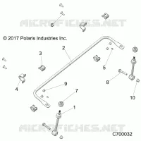 SUSPENSION, FRONT BARRE STABILISATRICE
