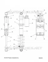 SUSPENSION, AMORTISSEUR ARRIERE TRACK (7044566)