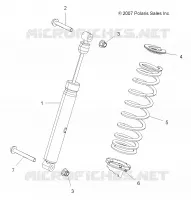 SUSPENSION, AMORTISSEUR ARRIERE