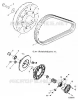 SYSTEME DE TRANSMISSION, SECONDARY CLUTCH