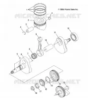 MOTEUR, VILEBREQUIN AND PISTON