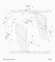PORTES, REAR, MOUNTING
