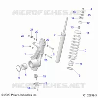 SUSPENSION, JAMBE DE FORCE AVANT