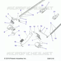 CHASSIS, PROTECTION D'EMBRAYAGE, FOOTRESTS, TUNNEL GRIPS