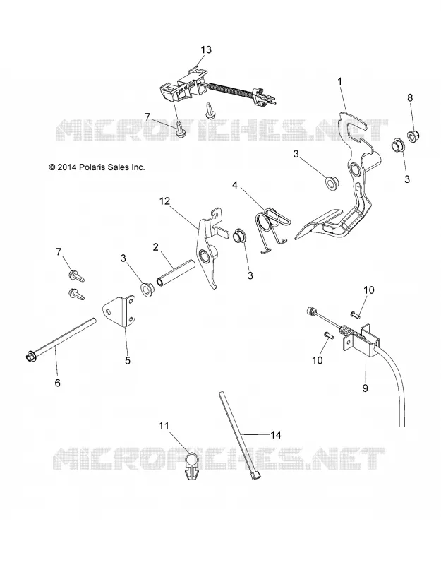 ENGINE, PEDALE D'ACCELERATEUR