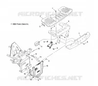 RACK, FRONT AND SUPPORT PARE CHOCS 