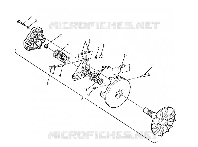 EMBRAYAGE DE TRANSMISSION ASSEMBLY 250 2X4/W927527 (4922862286023A)