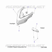 ELECTRICITE, HEADLIGHT AND TAILLIGHT
