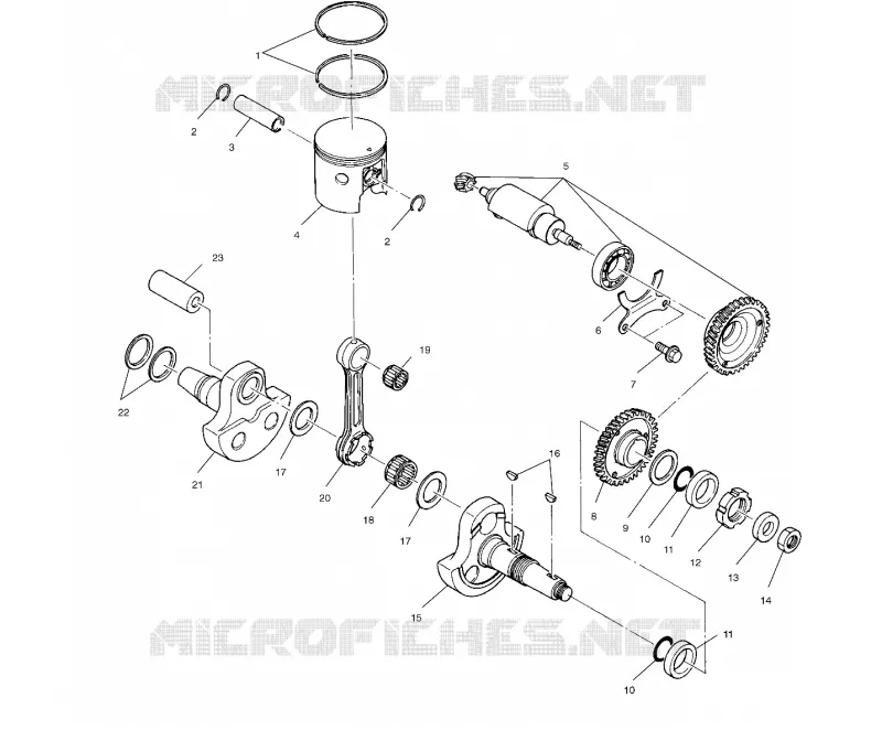 PISTON ET VILEBREQUIN