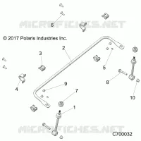 SUSPENSION, FRONT BARRE STABILISATRICE- R21RRE99A9/AC/AP/AW/B9/BC/BP/BW (C700032)
