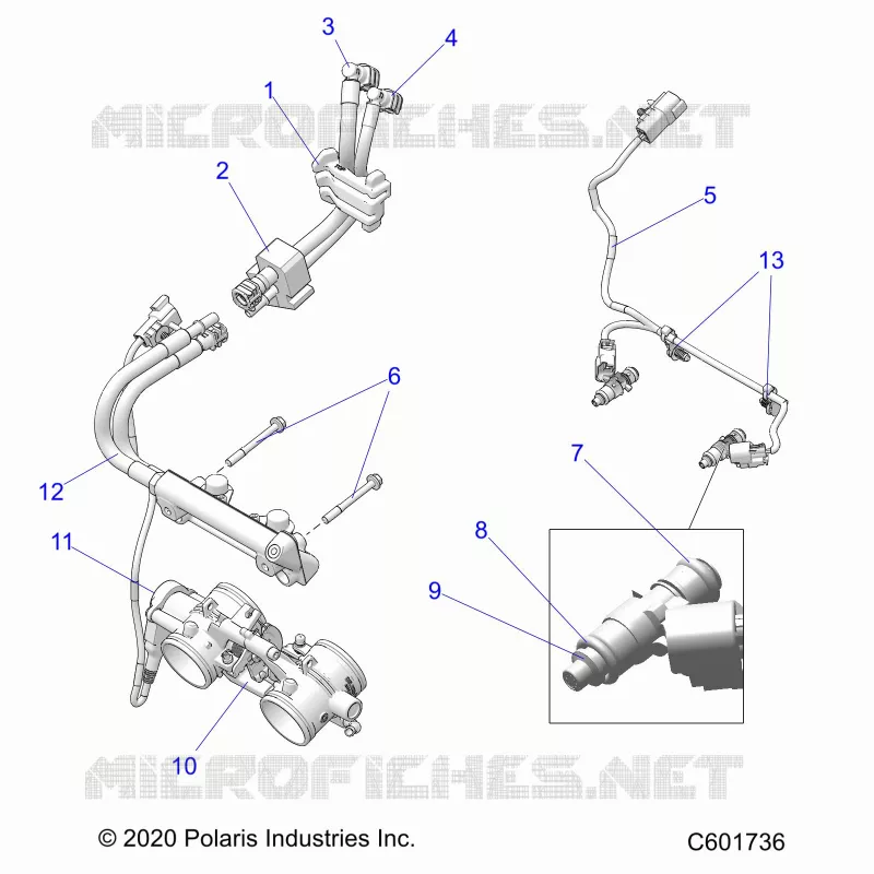 SYSTÃˆME D'ALIMENTATION, RAIL, LINES AND THROTTLE BODY