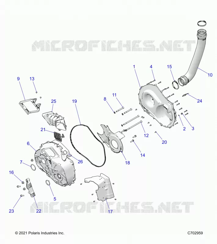 SYSTÃˆME DE TRANSMISSION, CLUTCH COVER AND DUCTING
