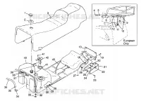 SIEGE ET RESERVOIR CLASSIC TOURING 0983365 and EUROPEAN CLASSIC TOURING E983 (4942484248A006)