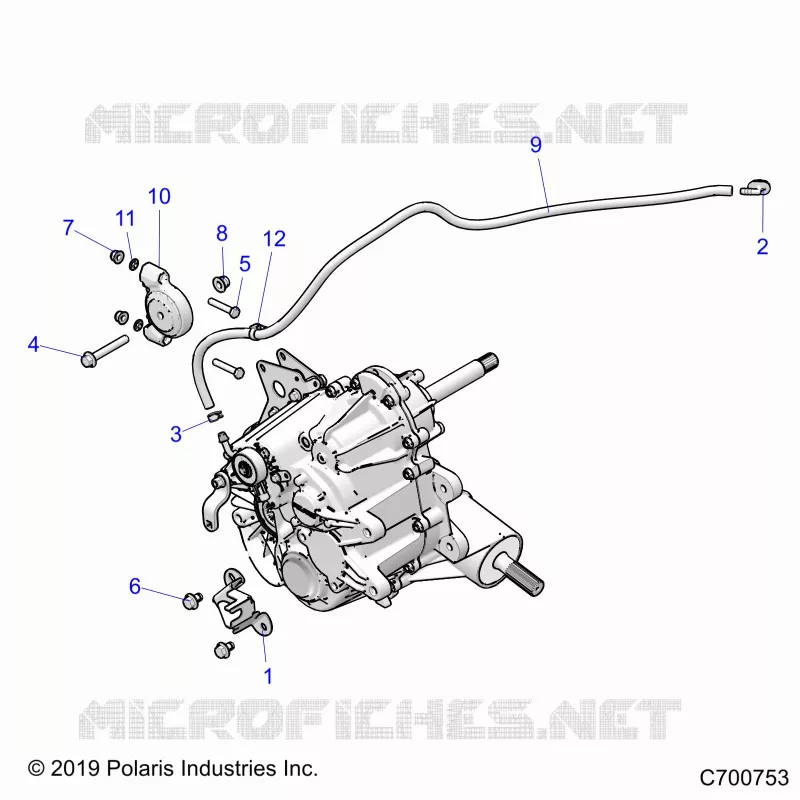 DRIVE TRAIN, MAIN SUPPORT PONT- Z20CHA57A2/E57AM (C700753)
