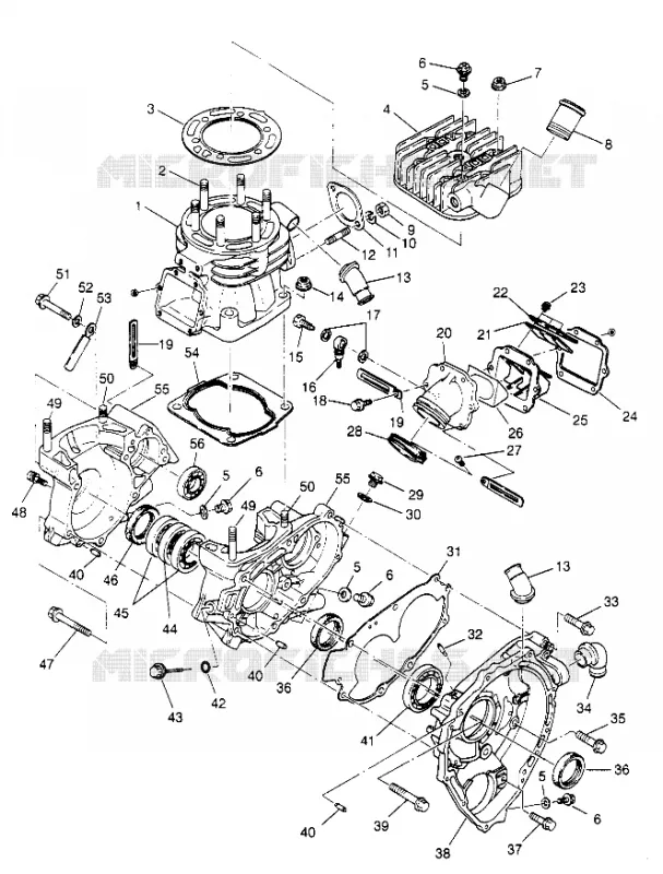 CARTERS MOTEUR AND CYLINDRE 6X6 400L