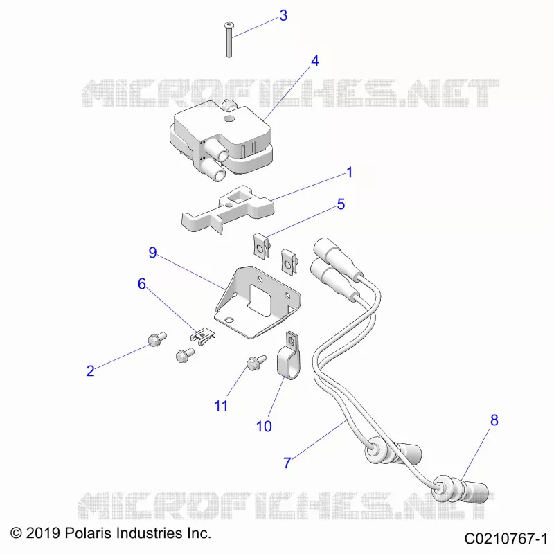 ELECTRICITE, IGNITION COIL MOUNTING