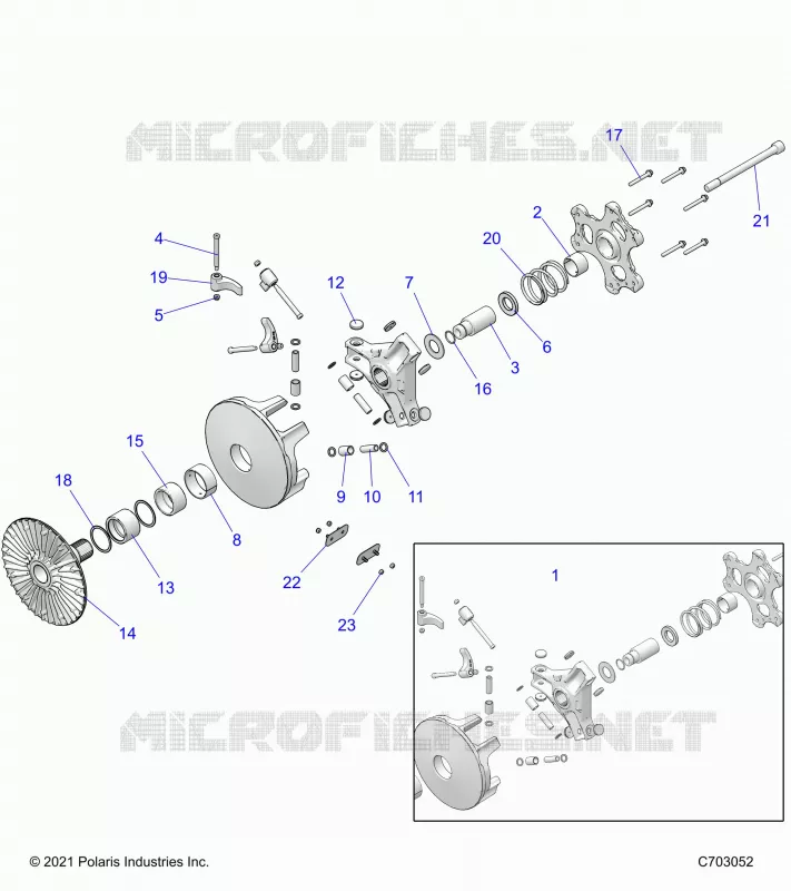 SYSTÃˆME DE TRANSMISSION, PRIMARY CLUTCH