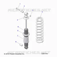 SUSPENSION, AMORTISSEUR ARRIERE TRACK (7043994)