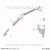 ELECTRICITE, IGNITION COIL, WIRE AND SPARK PLUG