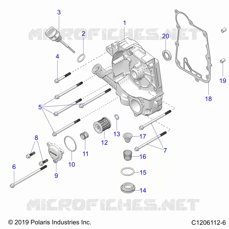 CARTERS MOTEUR COVER ASM, RIGHT