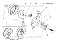FREIN ARRIERE DRUM, E2/E4/EL