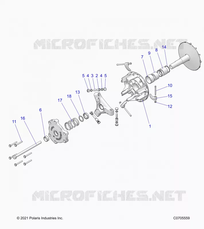 SYSTÃˆME DE TRANSMISSION, PRIMARY CLUTCH