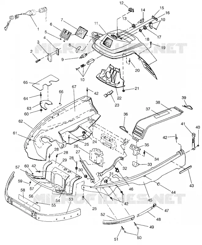CARROSSERIE AVANT LITE GT 0963133 and EUROPEAN LITE GT E963133 (4933083308A007)