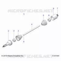 SYSTÃˆME DE TRANSMISSION, DRIVE SHAFT, MIDDLE- A21S6E57A1/3A1 (C101544)