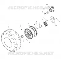 ROUES, REAR TIRE AND BRAKE DISC