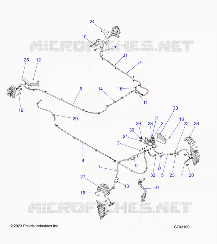 BRAKES, BRAKE LINES AND MAITRE CYLINDRE