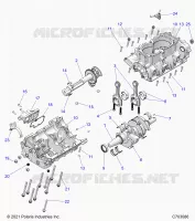ENGINE, CRANKCASE AND VILEBREQUIN