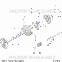 SYSTEME DE TRANSMISSION, PRIMARY CLUTCH
