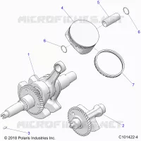 ENGINE, VILEBREQUIN, PISTON AND BALANCE SHAFT