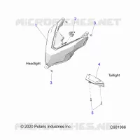ELECTRICITE, HEADLIGHT AND TAILLIGHT