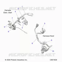 ELECTRICITE, WIRE HARNESS, HOOD, ELEC. START
