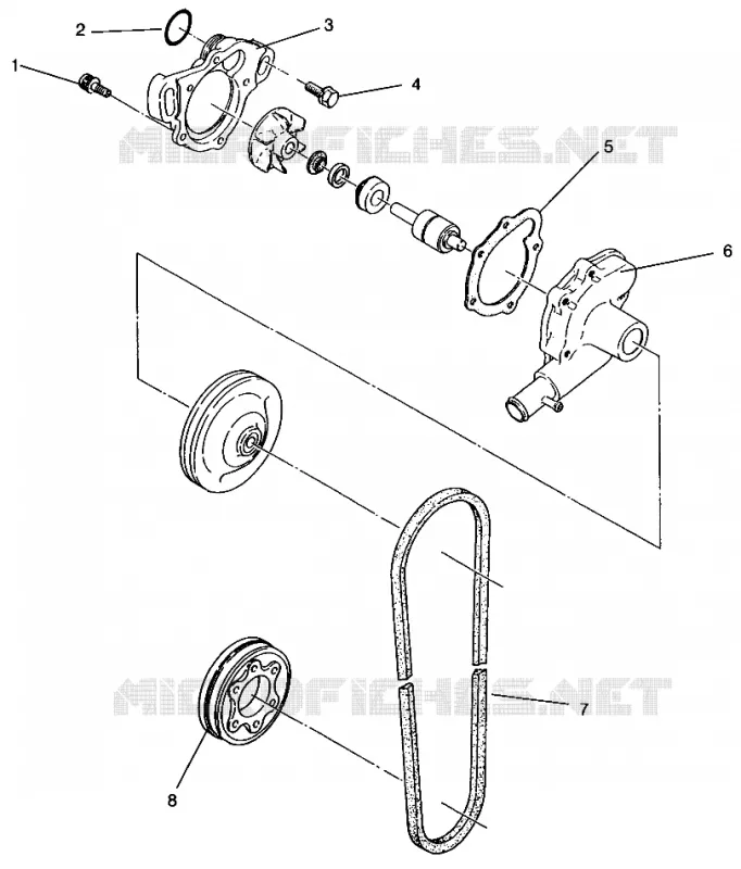 POMPE A EAU 500 CARB 0962764, 500 CARB SKS 0962564,  EUROPEAN 500 CARB SKS E (4931873187C013)