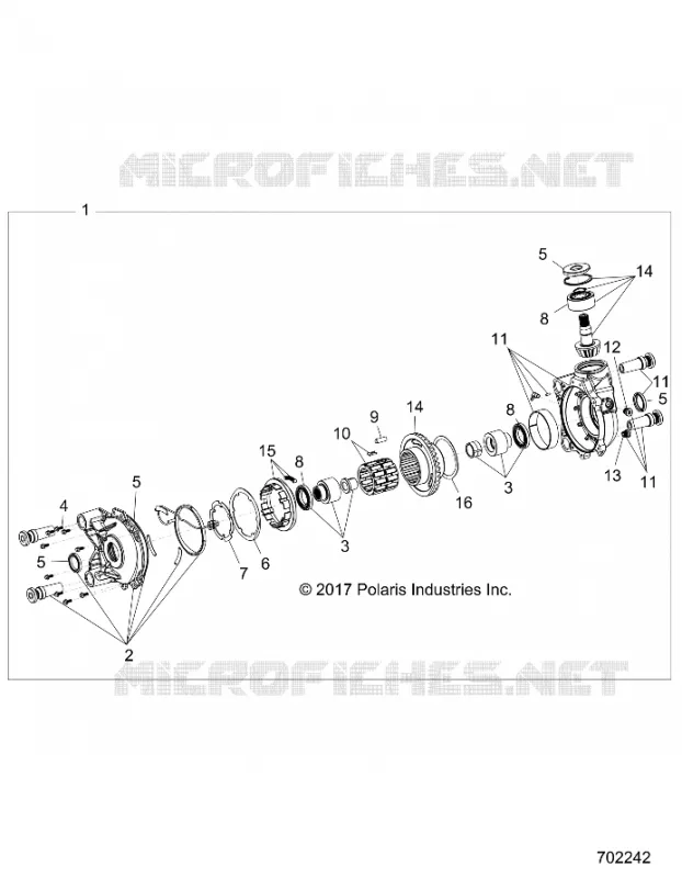 SYSTÃˆME DE TRANSMISSION, FRONT GEARCASE