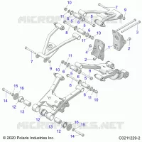 SUSPENSION ARRIERE CONTROL ARM, MOUNTING