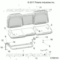 SIEGE ASM. REAR