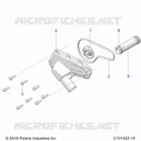 MOTEUR, WATERPUMP IMPELLER AND COVER