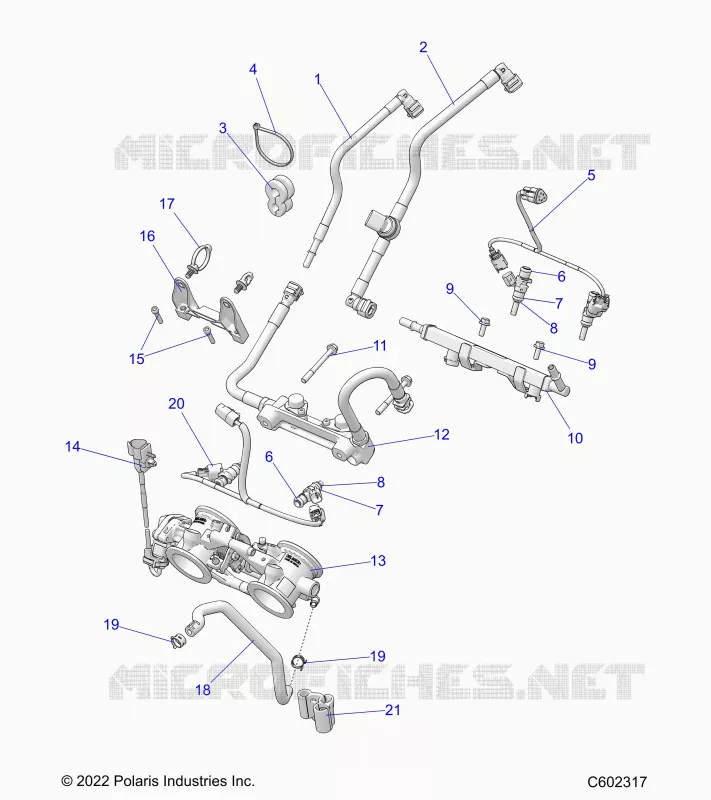 SYSTÃˆME D'ALIMENTATION, RAIL, LINES AND THROTTLE BODY