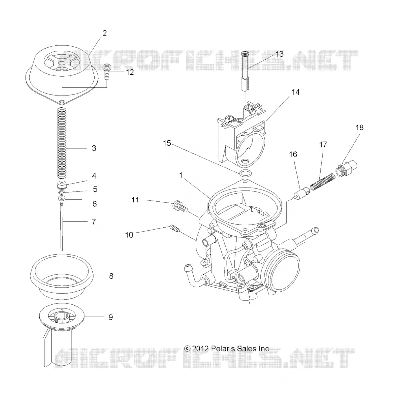 MOTEUR, CARBURATEUR, UPPER