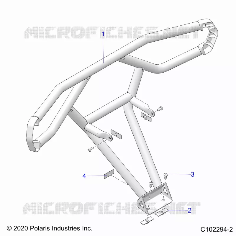 CARROSSERIE ARRIERE BUMPER, TRAIL
