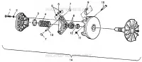 EMBRAYAGE DE TRANSMISSION SCRAMBLER 400L W97BC38C (4939893989C001)
